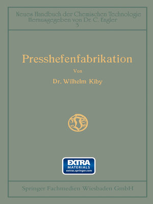 cover image of Handbuch der Presshefenfabrikation